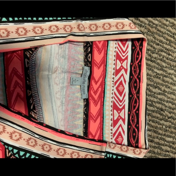 Charlotte Russe Aztec mini skirt - Picture 2 of 2